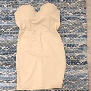 Summer Dress Season - Cream Strapless Shapewear